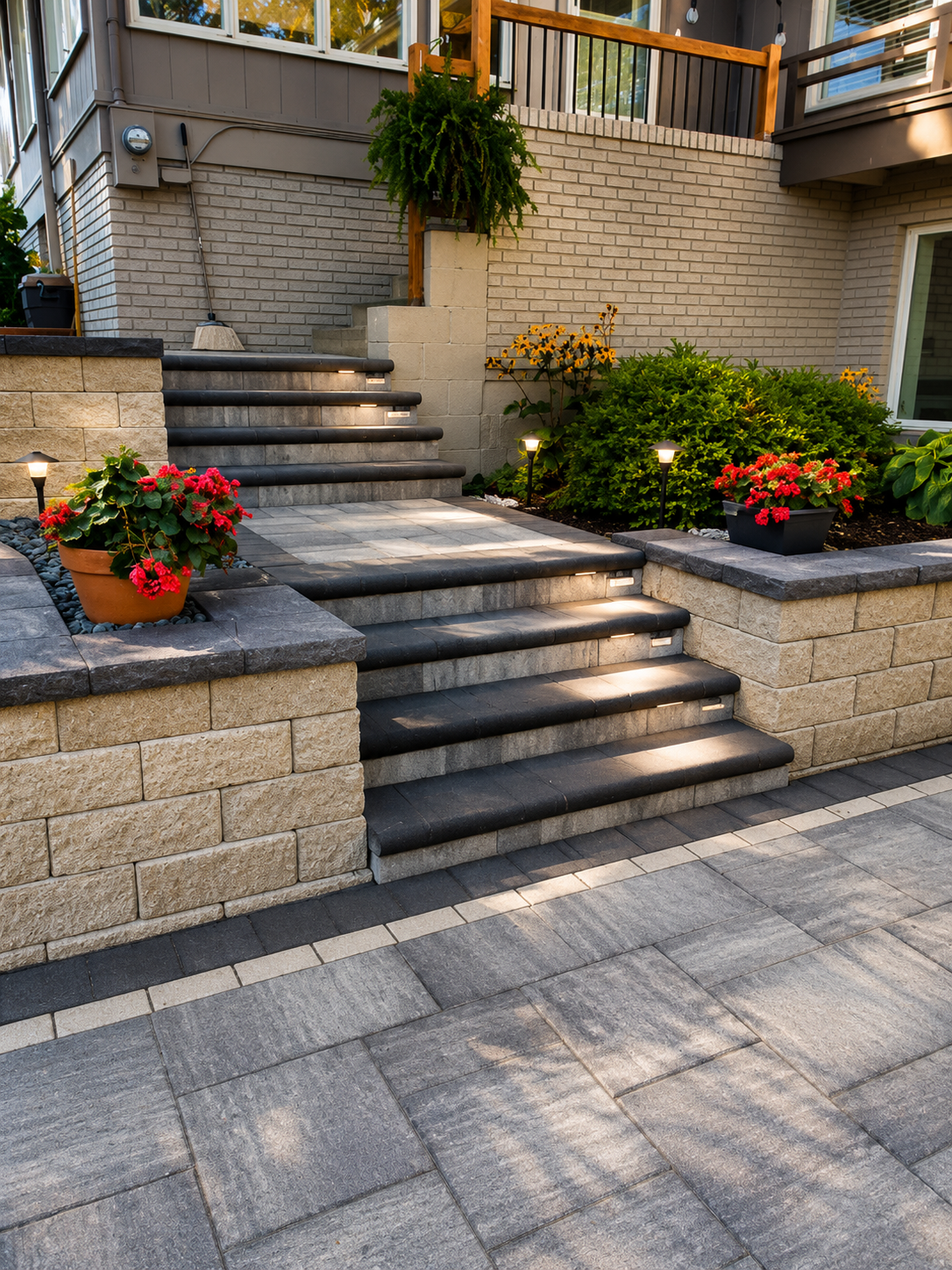 Natural stone steps & walkway — Minnetonka