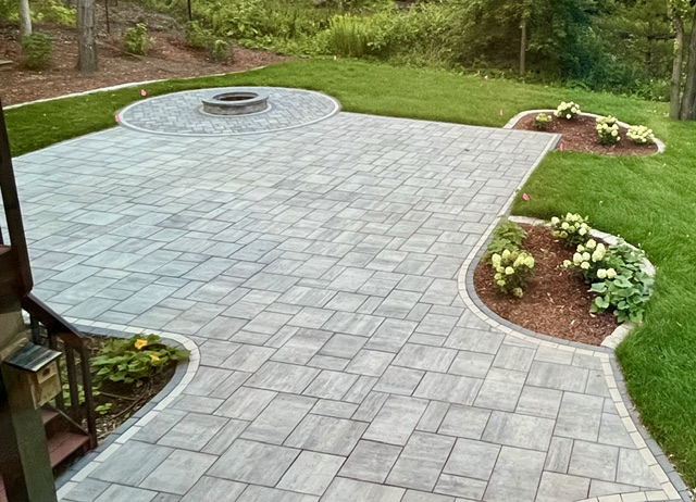 Brick Paving work by Crosstown Concrete in the Twin Cities