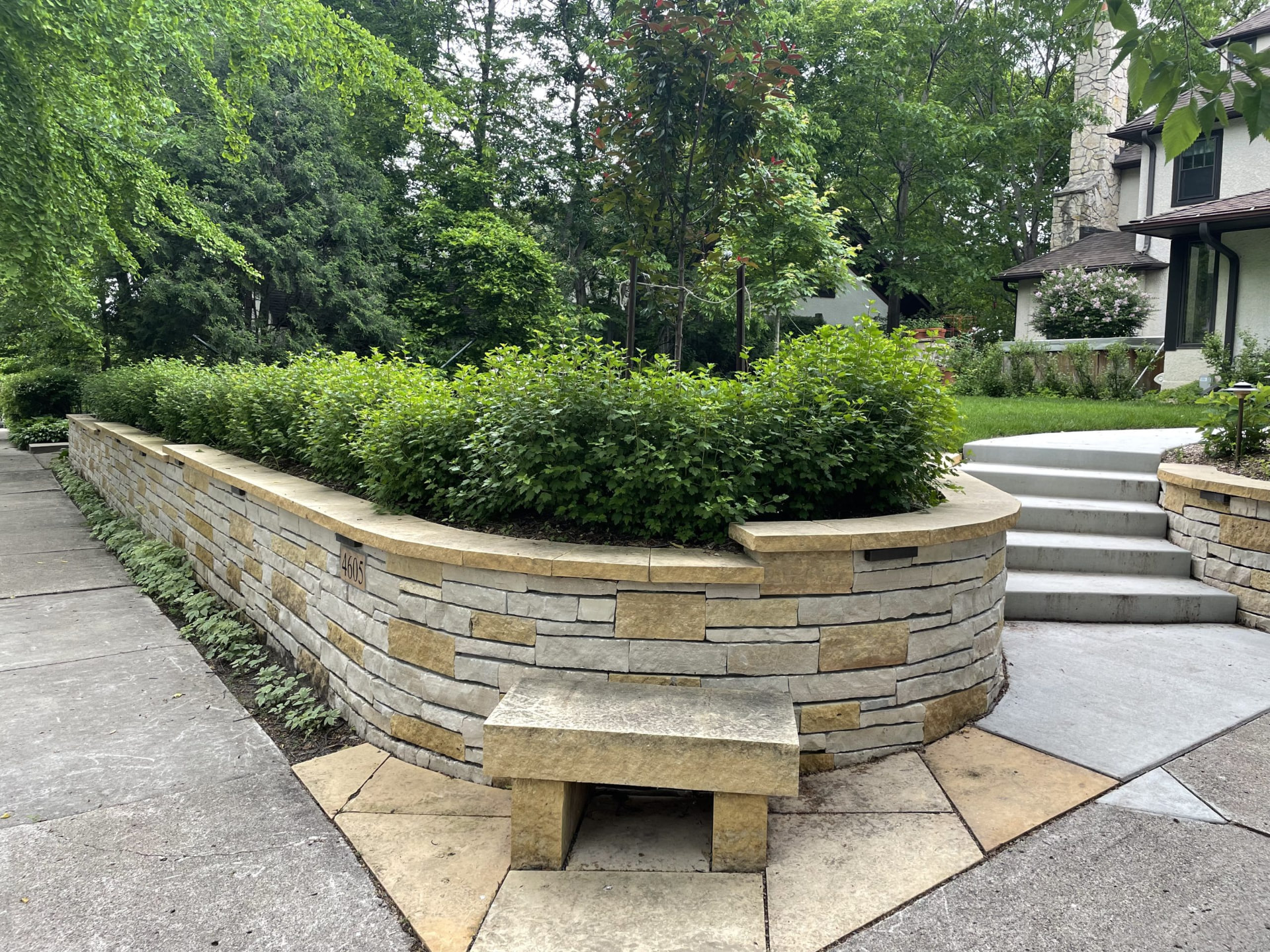 Stone Work work by Crosstown Concrete in the Twin Cities