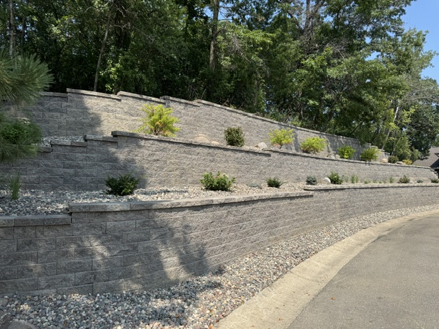Retaining Walls work by Crosstown Concrete in the Twin Cities